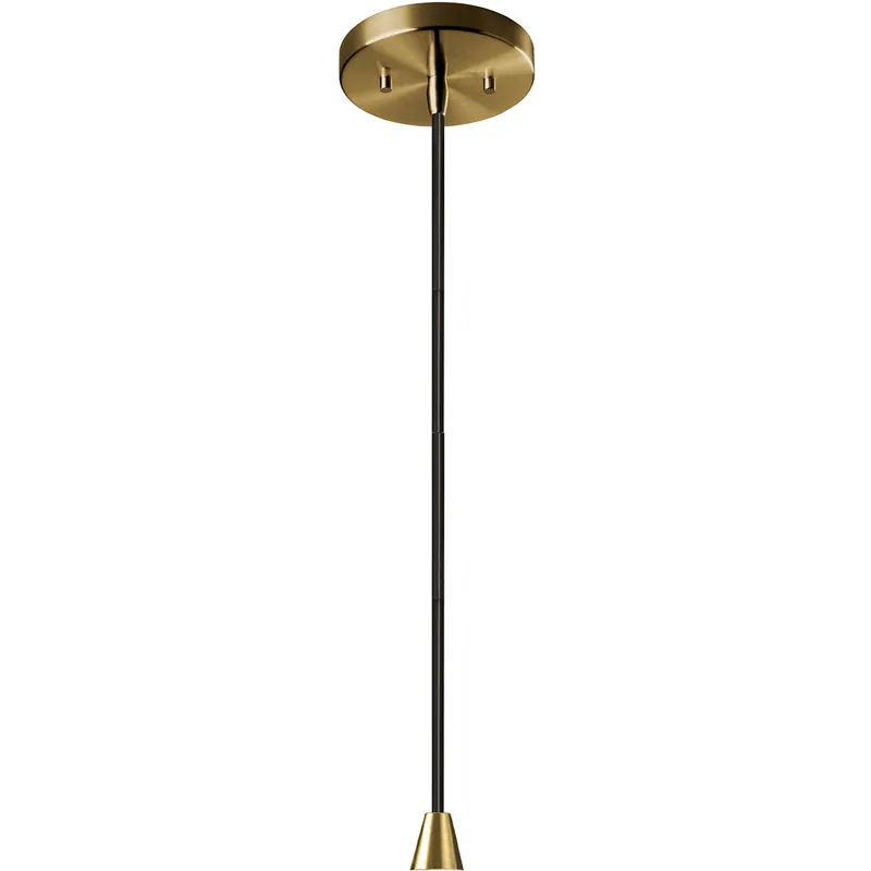 Radiance Collection - Trapezoid 7.75 inch Antique Brass Pendant Ceiling Light in Dedicated LED, Black Cord, Adobe, 7.75"W x 7.5"H, Form+Finish+Function