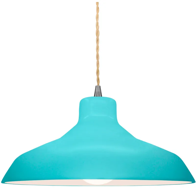Radiance LED 13.5 inch Reflecting Pool and Brushed Nickel Pendant Ceiling Light