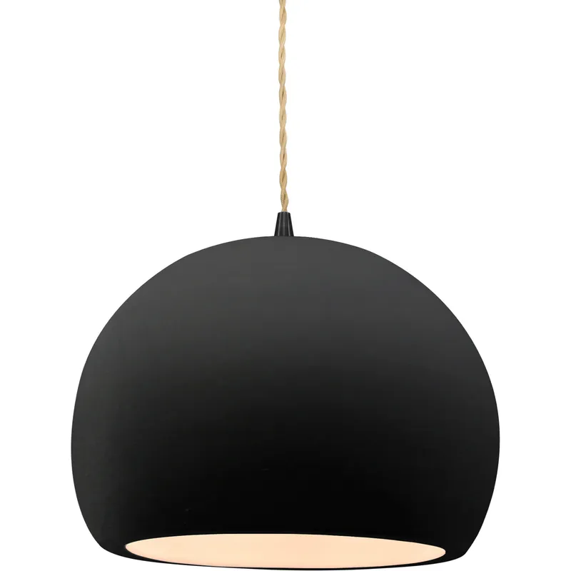 Radiance 1 Light 10 inch Carbon Matte Black and Matte Black Pendant Ceiling Light