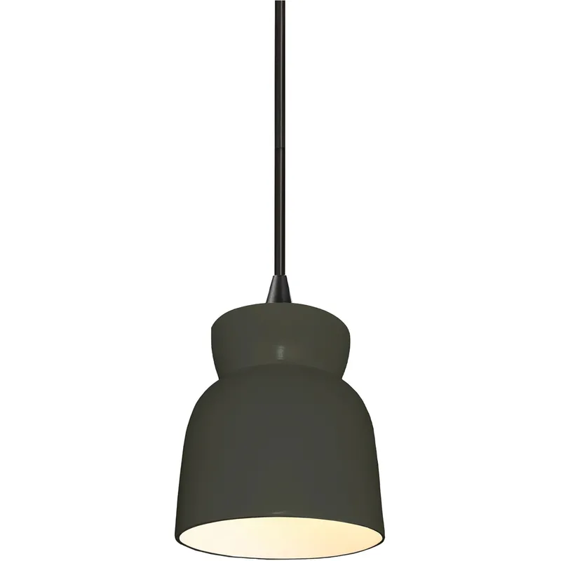 Radiance Collection 1 Light 8 inch Pewter Green Pendant Ceiling Light