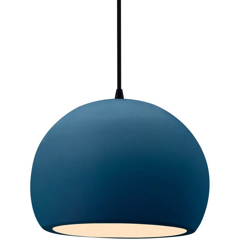 Radiance LED 10 inch Midnight Sky and Matte White and Matte Black Pendant Ceiling Light