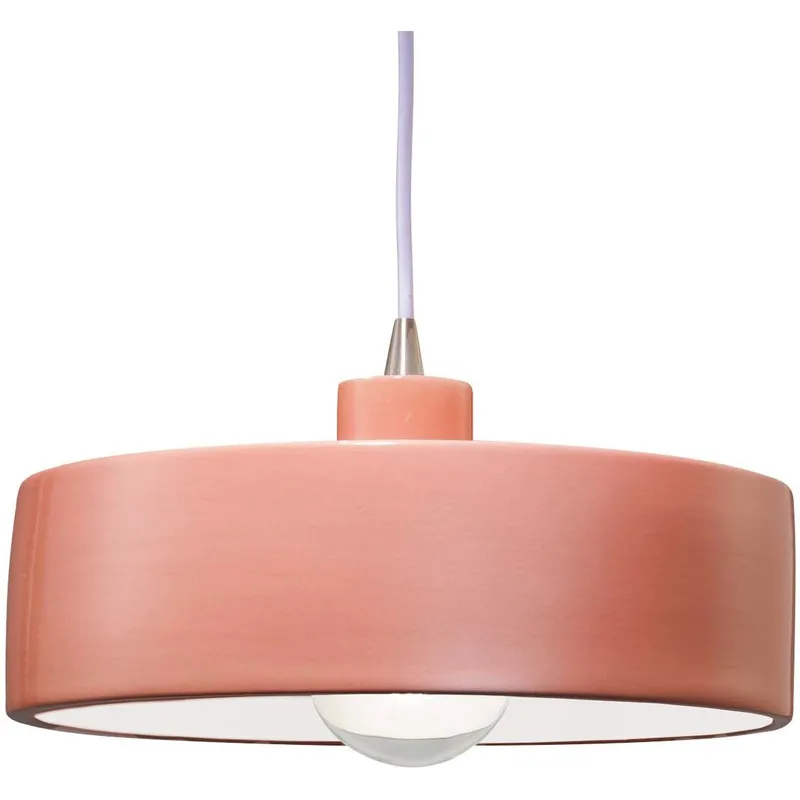 Radiance Collection 1 Light 12 inch Brushed Nickel Pendant Ceiling Light