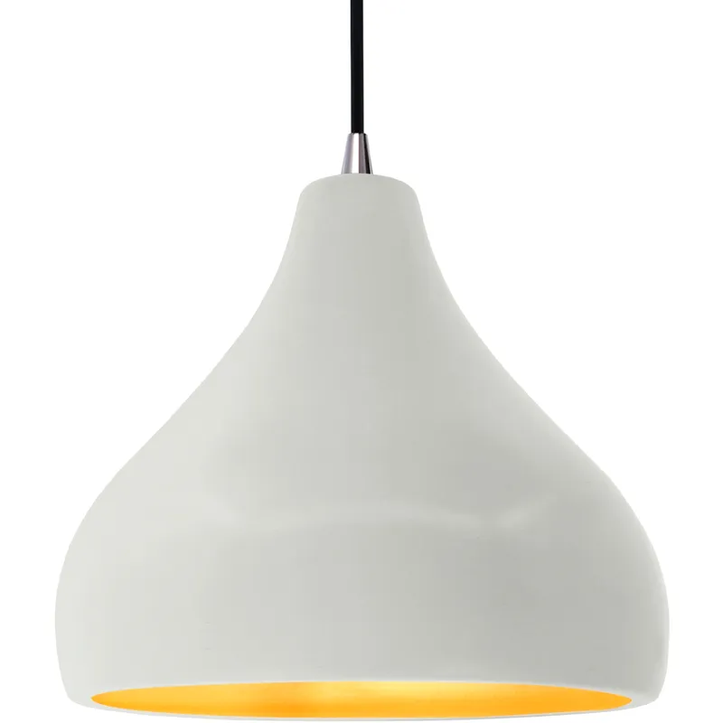 Radiance 1 Light 13.5 inch Matte White and Champagne Gold and Brushed Nickel Pendant Ceiling Light