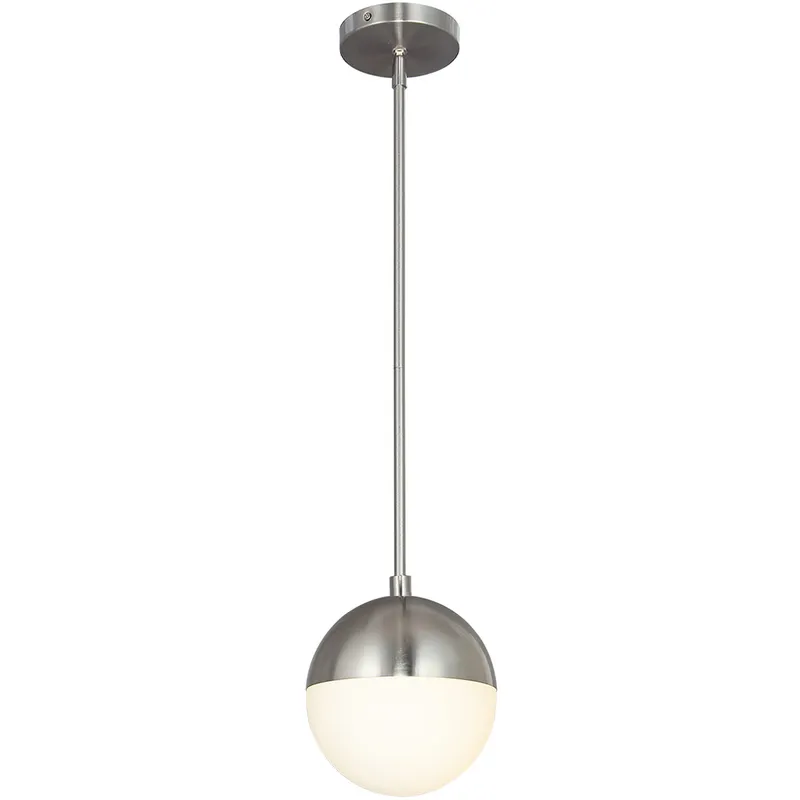 EVOLV LED 7 inch Brushed Nickel Pendant Ceiling Light, Ion Family
