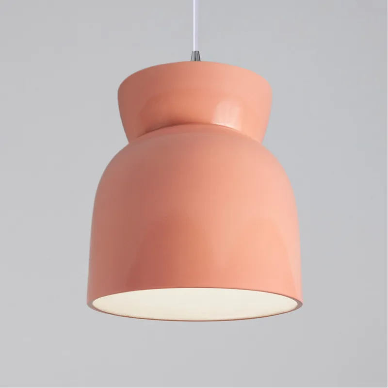 Radiance Collection 1 Light 8 inch Gloss Blush Pendant Ceiling Light
