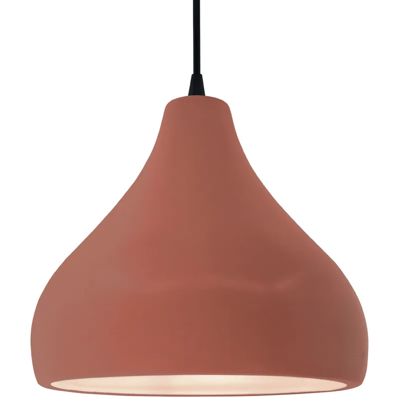 Radiance 1 Light 13.5 inch Canyon Clay and Matte Black Pendant Ceiling Light