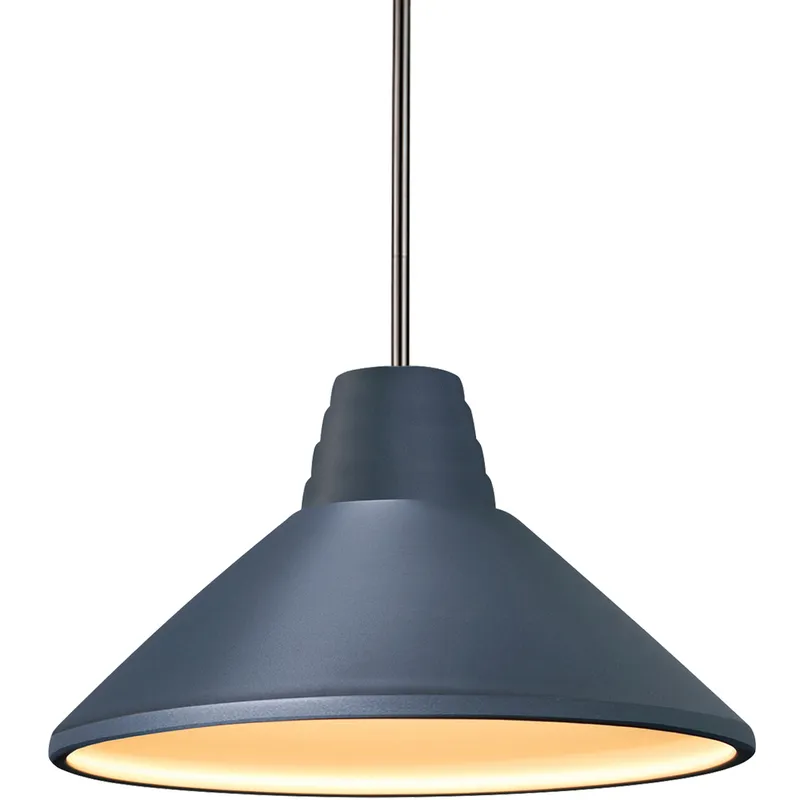 Radiance Collection 1 Light 14.75 inch Matte Black and Hammered Copper and White Pendant Ceiling Light in White Cord, Incandescent