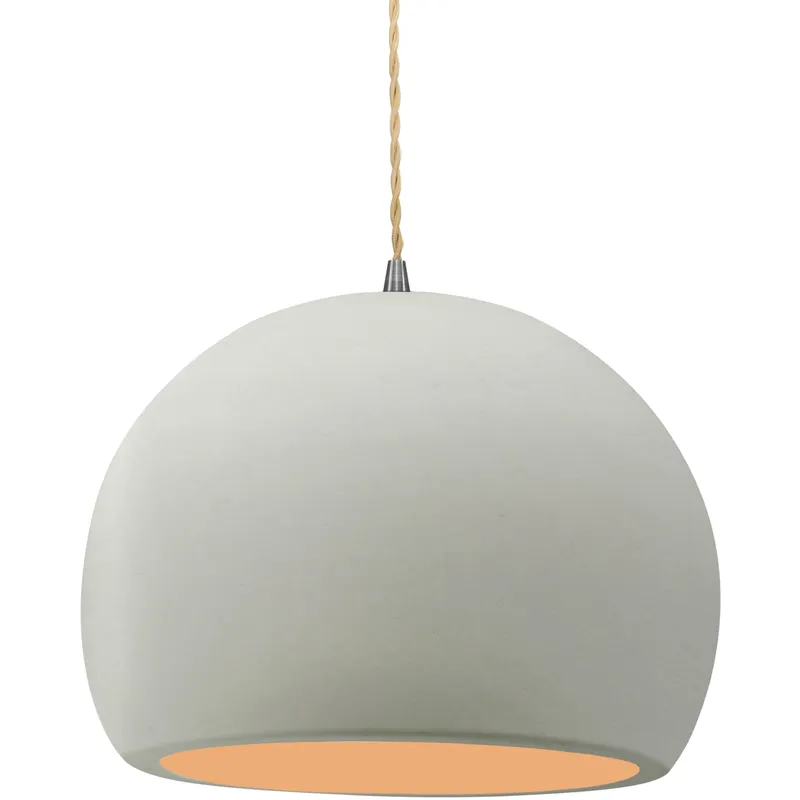 Radiance 1 Light 12.25 inch Matte White and Champagne Gold and Brushed Nickel Pendant Ceiling Light