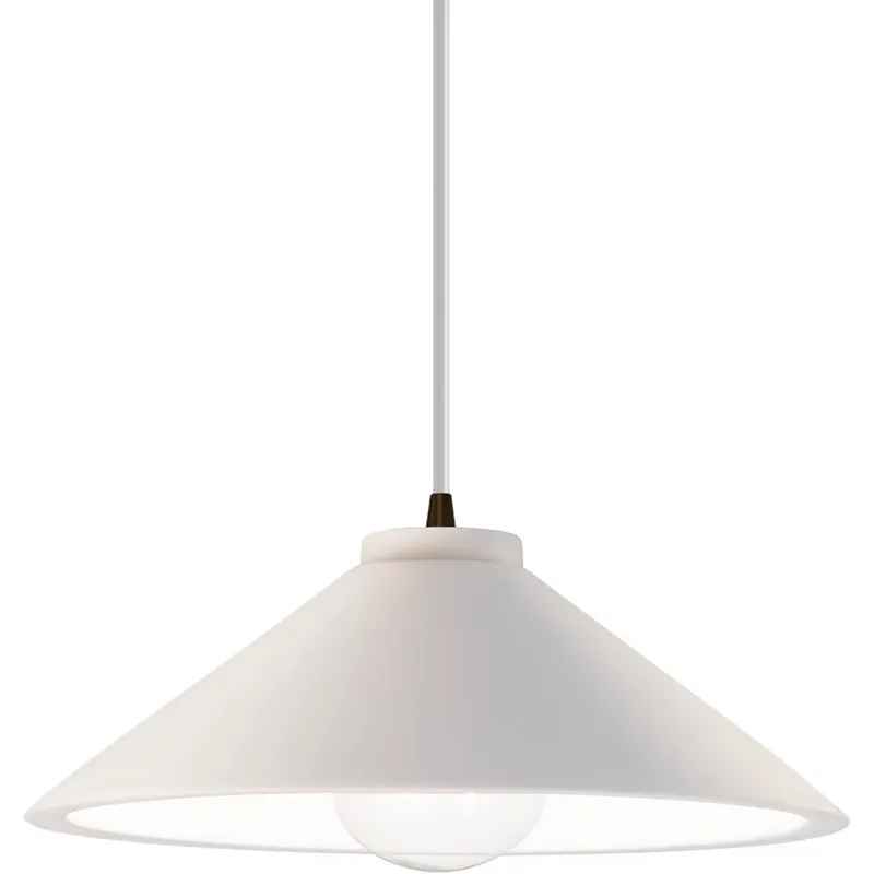 Radiance Collection - Flare LED 11.75 inch Bisque and Dark Bronze Pendant Ceiling Light in Dedicated LED, White, Form+Finish+Function