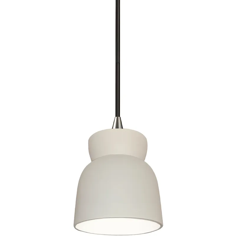 Radiance Collection 1 Light 7.5 inch Bisque Pendant Ceiling Light