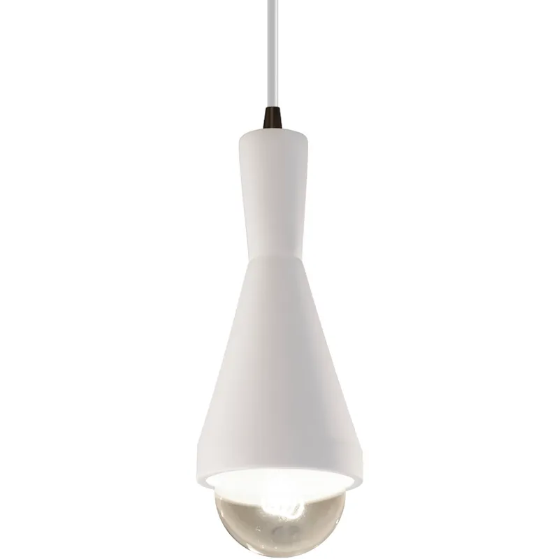 Radiance Collection - Erlen LED 4.75 inch Bisque and Dark Bronze Pendant Ceiling Light in Dedicated LED, White, Form+Finish+Function