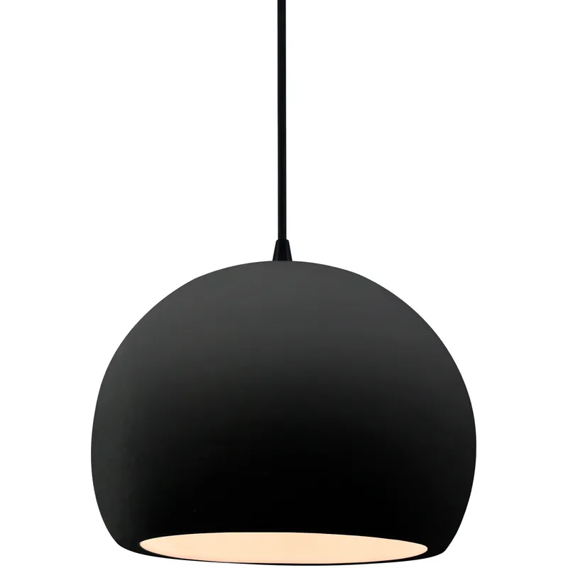 Radiance LED 7 inch Carbon Matte Black and Matte Black Pendant Ceiling Light