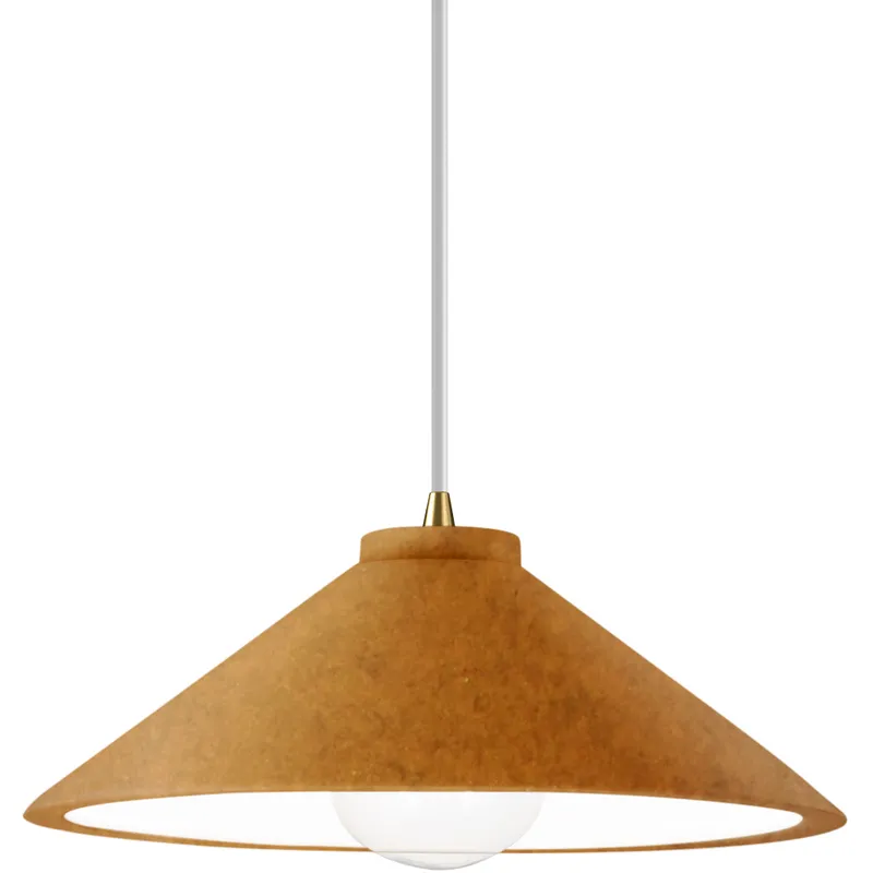 Radiance Collection - Flare 1 Light 11.75 inch Antique Gold and Antique Brass Pendant Ceiling Light in Replaceable Bulb, White, Form+Finish+Function