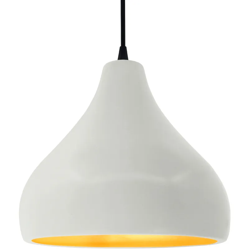 Radiance LED 13.5 inch Matte White and Champagne Gold and Matte Black Pendant Ceiling Light