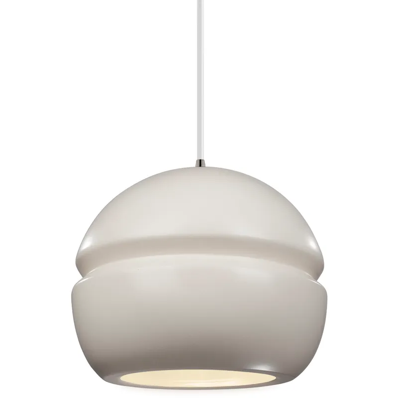 Radiance Collection 1 Light 8 inch Dark Bronze and Hammered Copper and White Pendant Ceiling Light