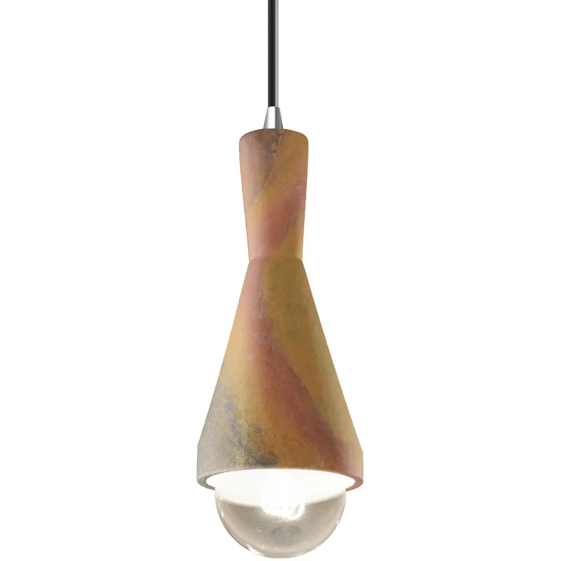 Radiance Collection - Erlen 1 Light 4.75 inch Harvest Yellow Slate and Polished Chrome Pendant Ceiling Light in Replaceable Bulb, Black, Form+Finish+Function