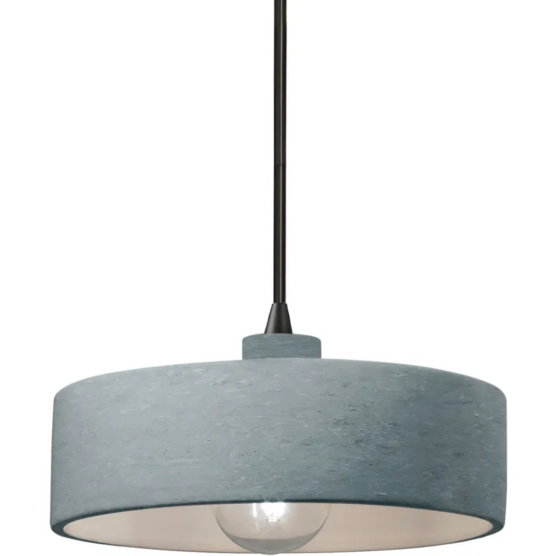 Radiance Collection 1 Light 12 inch Matte Black Pendant Ceiling Light