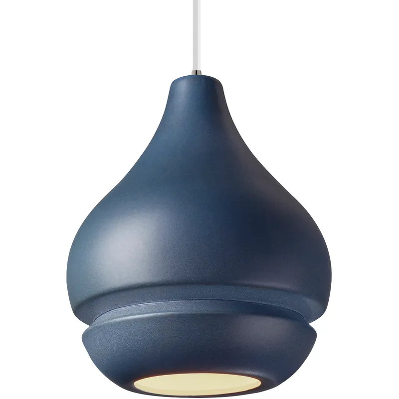 Radiance Collection 1 Light 8 inch Brushed Nickel and Celadon Green Crackle and White Pendant Ceiling Light