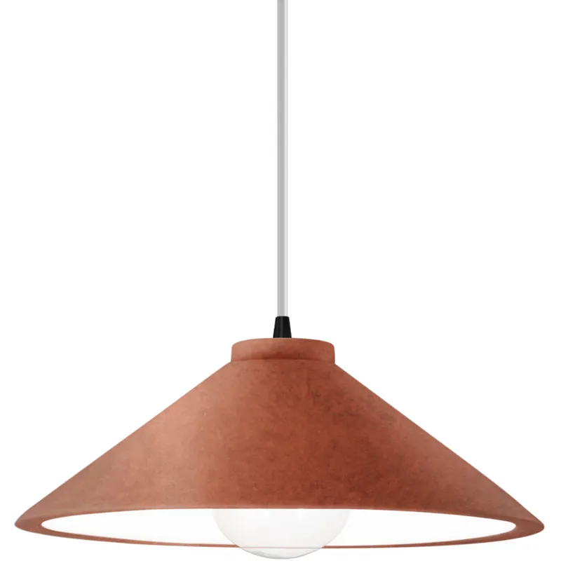 Radiance Collection - Flare 1 Light 11.75 inch Antique Copper and Matte Black Pendant Ceiling Light in Replaceable Bulb, White, Form+Finish+Function