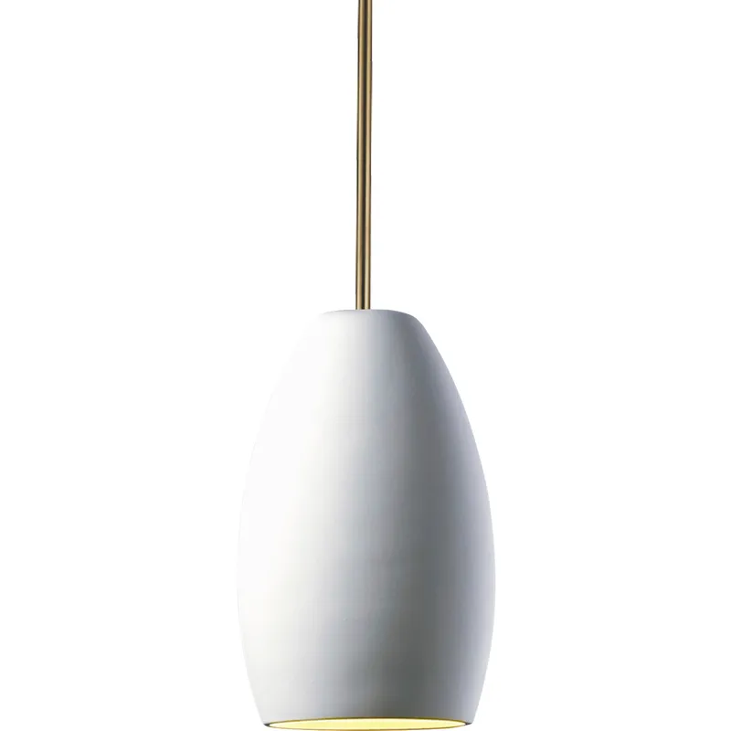 Radiance Collection 1 Light 6.5 inch Antique Brass and Bisque and Black Pendant Ceiling Light