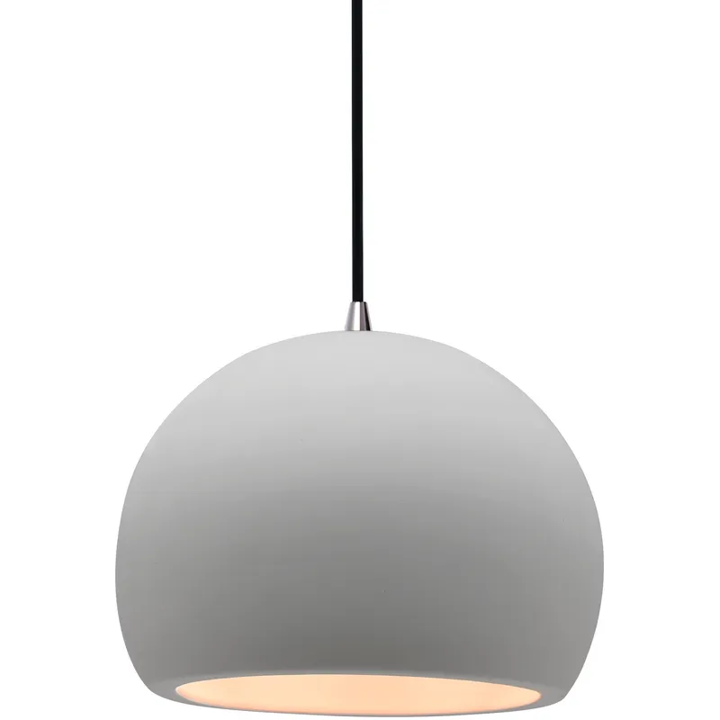 Radiance 1 Light 7 inch Bisque and Brushed Nickel Pendant Ceiling Light
