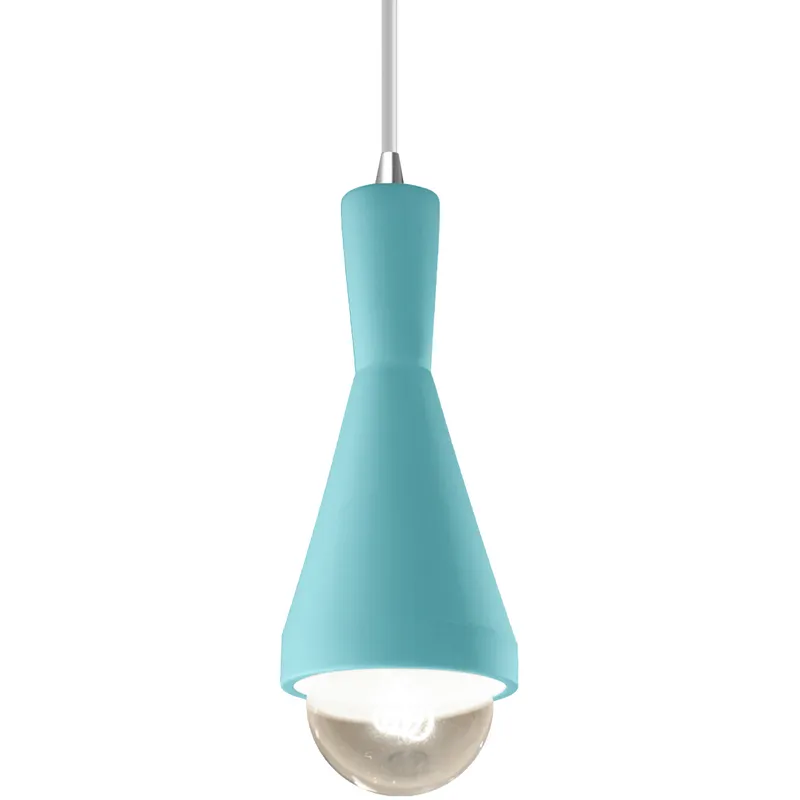 Radiance Collection - Erlen 1 Light 4.75 inch Reflecting Pool and Polished Chrome Pendant Ceiling Light in Replaceable Bulb, White, Form+Finish+Function