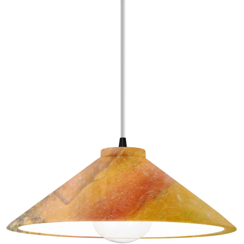 Radiance Collection - Flare 1 Light 11.75 inch Harvest Yellow Slate and Matte Black Pendant Ceiling Light in Replaceable Bulb, White, Form+Finish+Function