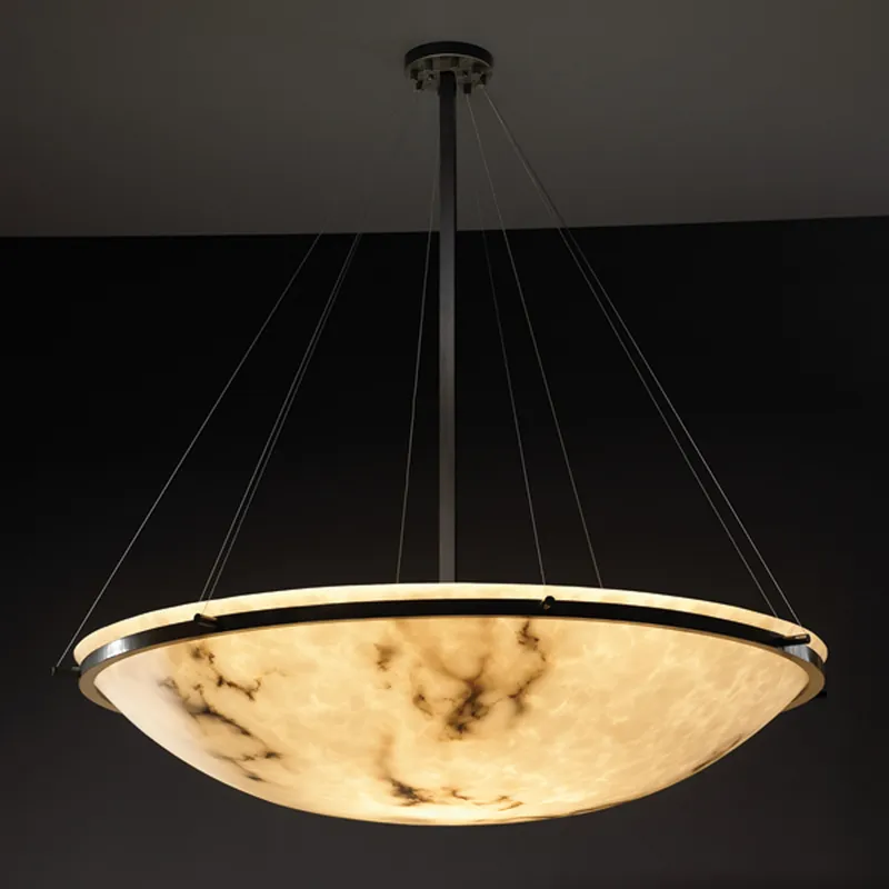 LumenAria 8 Light 39 inch Dark Bronze Pendant Ceiling Light in Incandescent
