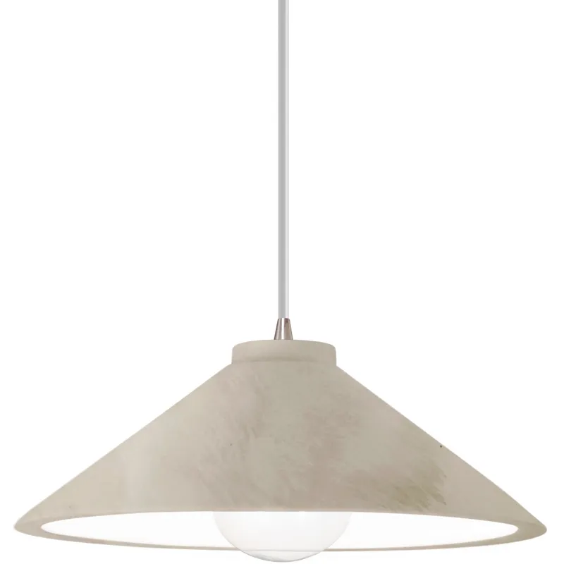 Radiance Collection - Flare 1 Light 11.75 inch Antique Patina and Brushed Nickel Pendant Ceiling Light in Replaceable Bulb, White, Form+Finish+Function
