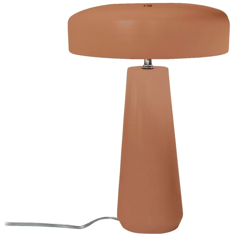 Portable 17.75 inch 60.00 watt Adobe and Polished Nickel Portable Lamp Portable Light