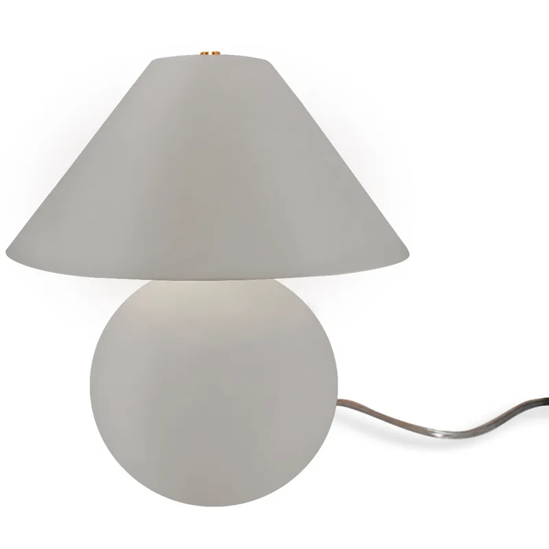 Portable 16.75 inch 60.00 watt Matte White and Brushed Brass Portable Lamp Portable Light