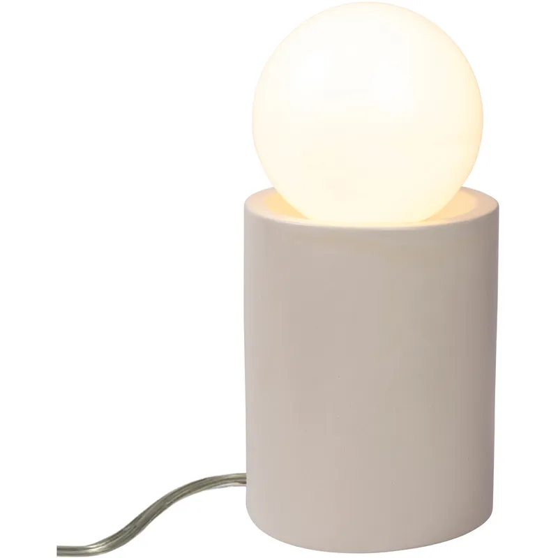 Portable 11.5 inch 60 watt Matte White Table Lamp Portable Light