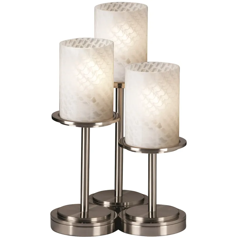 Fusion 16 inch 100 watt Dark Bronze Table Lamp Portable Light in Incandescent, Opal Fusion