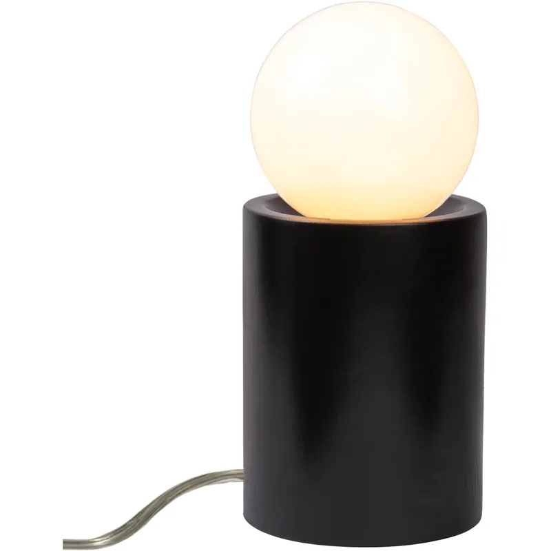 Portable 11.5 inch 60 watt Carbon Matte Black Table Lamp Portable Light