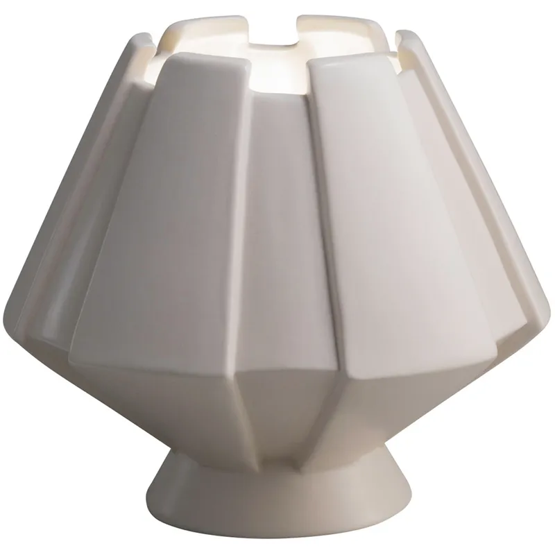 Portable 7 inch 60 watt Gloss White Table Lamp Portable Light