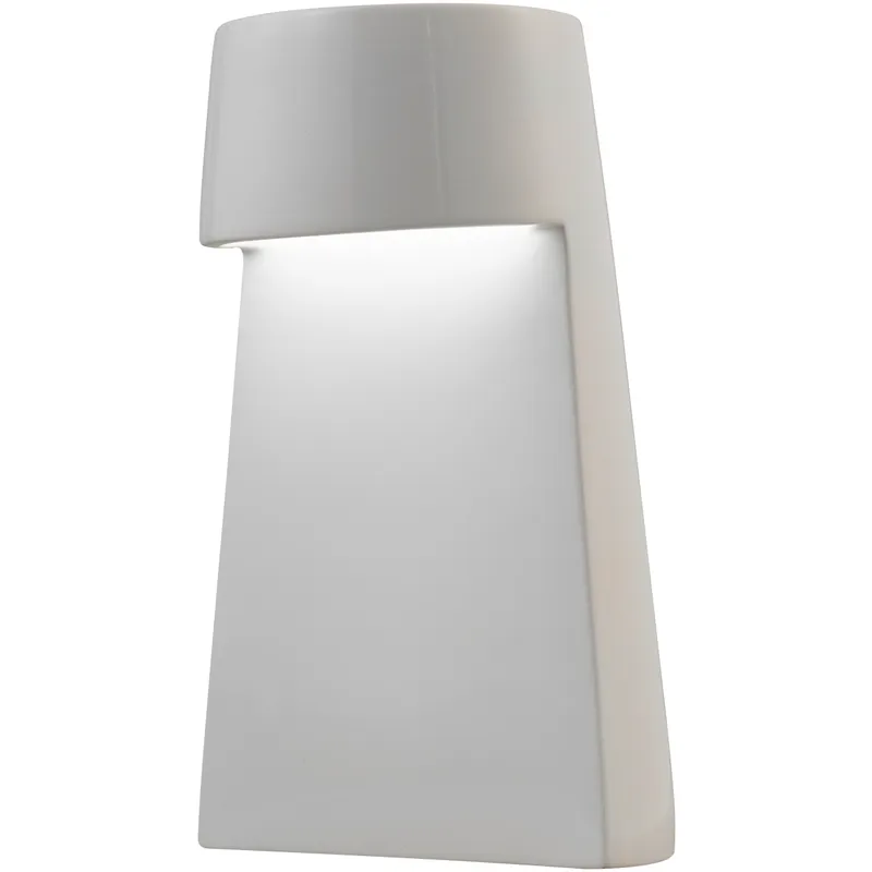 Portable 12.5 inch 12 watt White Crackle Table Lamp Portable Light