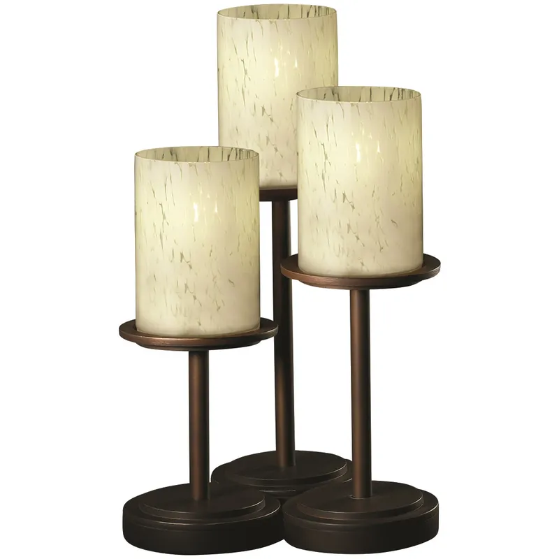Fusion 16 inch 60 watt Brushed Nickel Portable Portable Light in Incandescent, Seeded Fusion