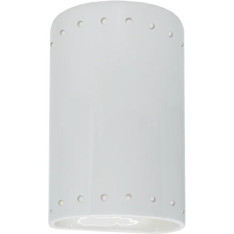 Ambiance LED 5.75 inch Gloss White Wall Sconce Wall Light
