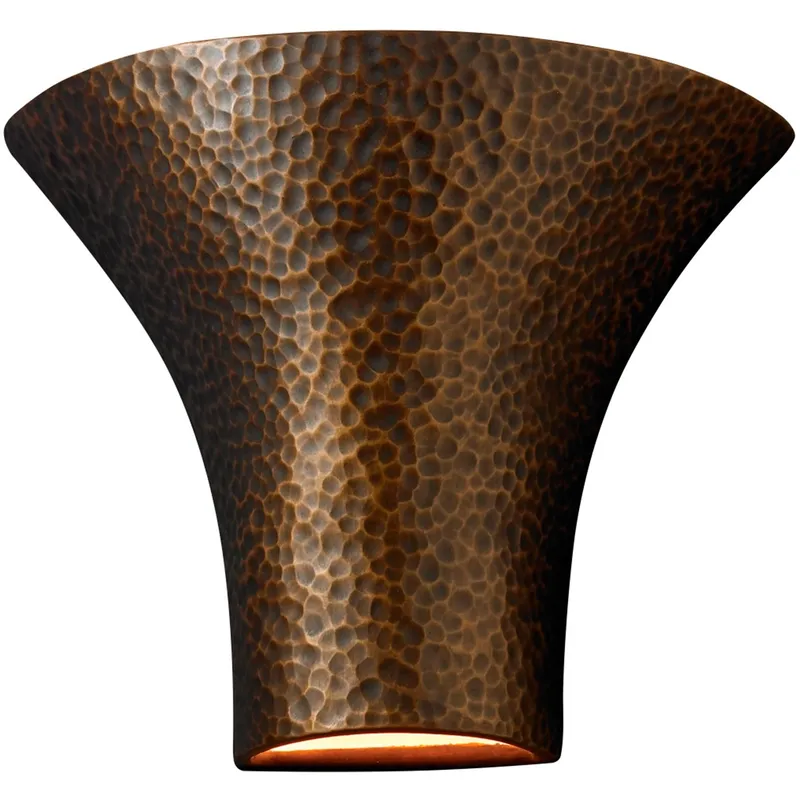 Ambiance LED 12 inch Tierra Red Slate Wall Sconce Wall Light in 1000 Lm LED, Large