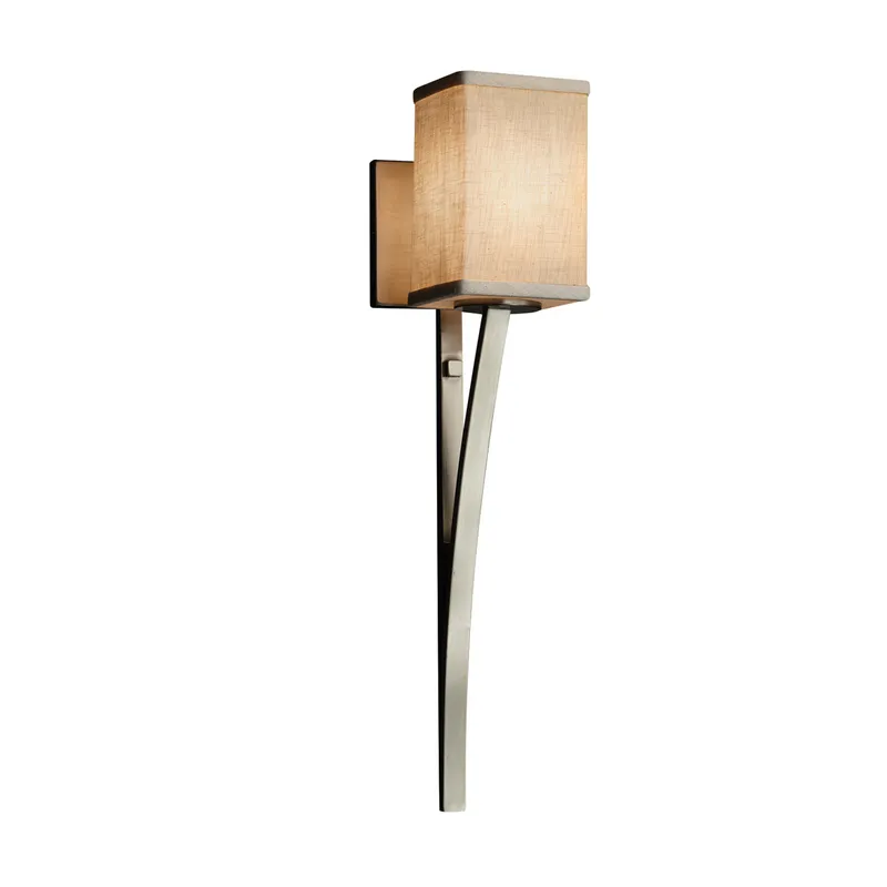 Textile LED 5 inch Matte Black Wall Sconce Wall Light