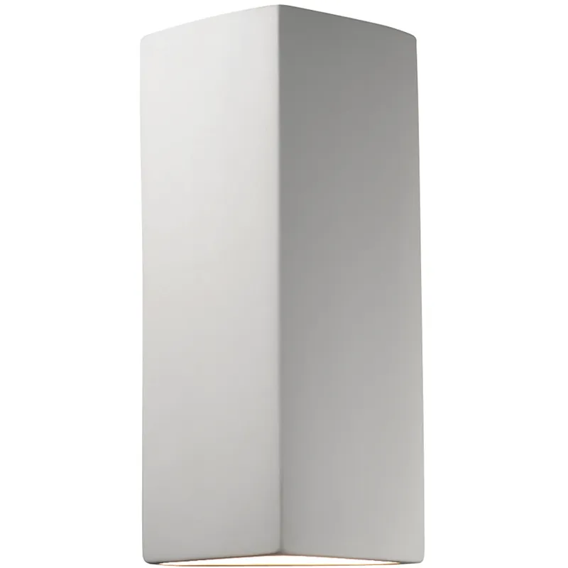 Ambiance Peaked Rectangle LED 7 inch Carbon Matte Black ADA Wall Sconce Wall Light