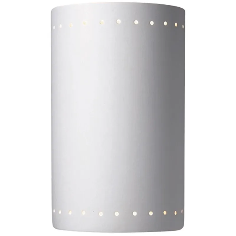 Ambiance Cylinder LED 7.75 inch Terra Cotta ADA Wall Sconce Wall Light, Large