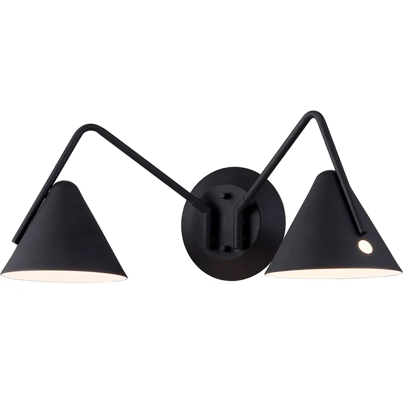 Zag Wall Sconce Wall Light in Textured Matte Black