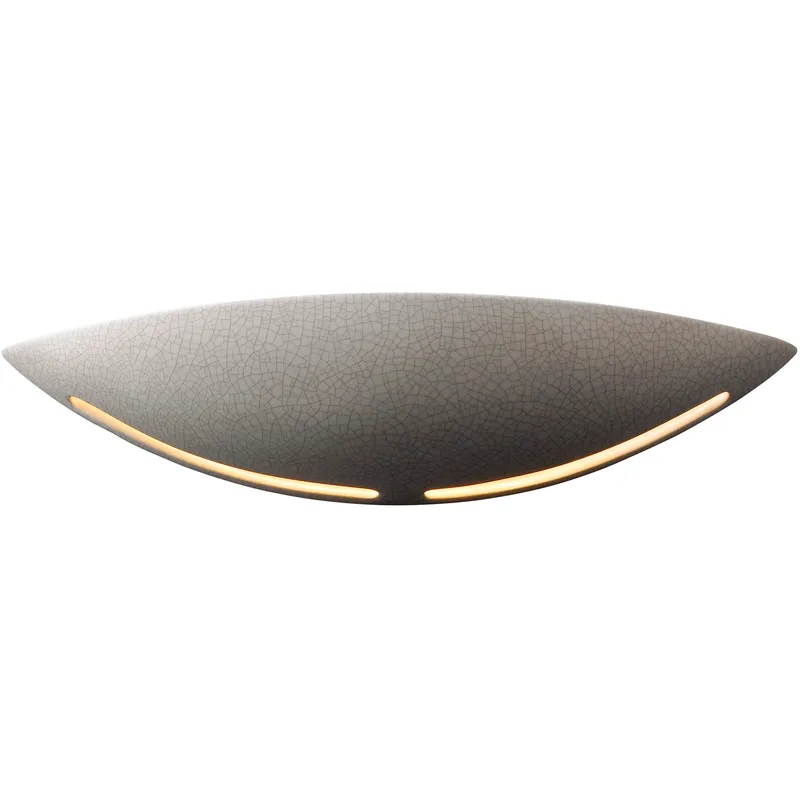 Ambiance Slice LED 23 inch Gloss White Wall Sconce Wall Light, Large