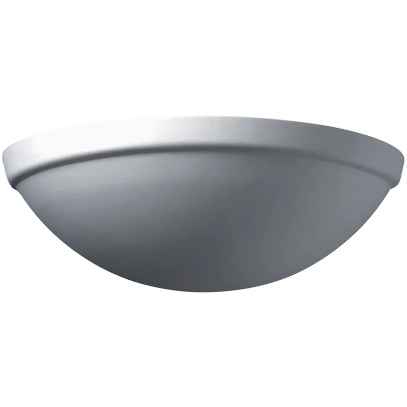 Ambiance Quarter Sphere LED 15 inch Gloss Black Wall Sconce Wall Light, Rimmed