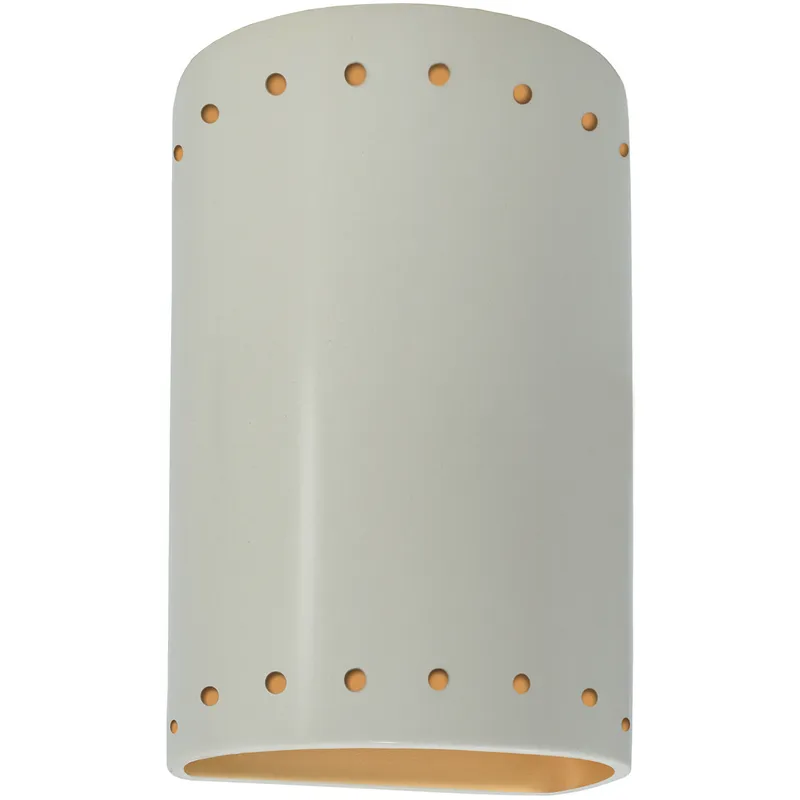 Ambiance 1 Light 5.75 inch Matte White ADA Wall Sconce Wall Light in Incandescent, Matte White/Champange Gold