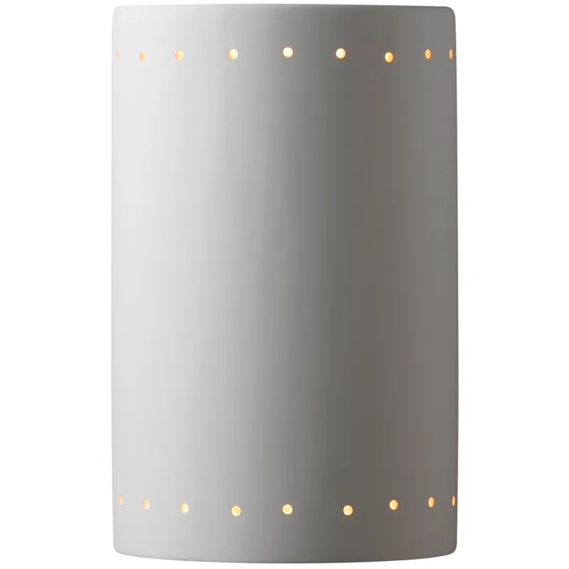Ambiance Cylinder LED 7.75 inch Antique Patina Wall Sconce Wall Light, Large