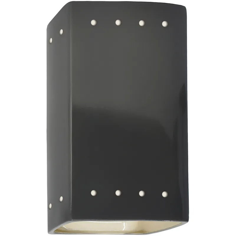 Ambiance 1 Light 5.25 inch Gloss Grey Wall Sconce Wall Light in Incandescent, Gloss Gray
