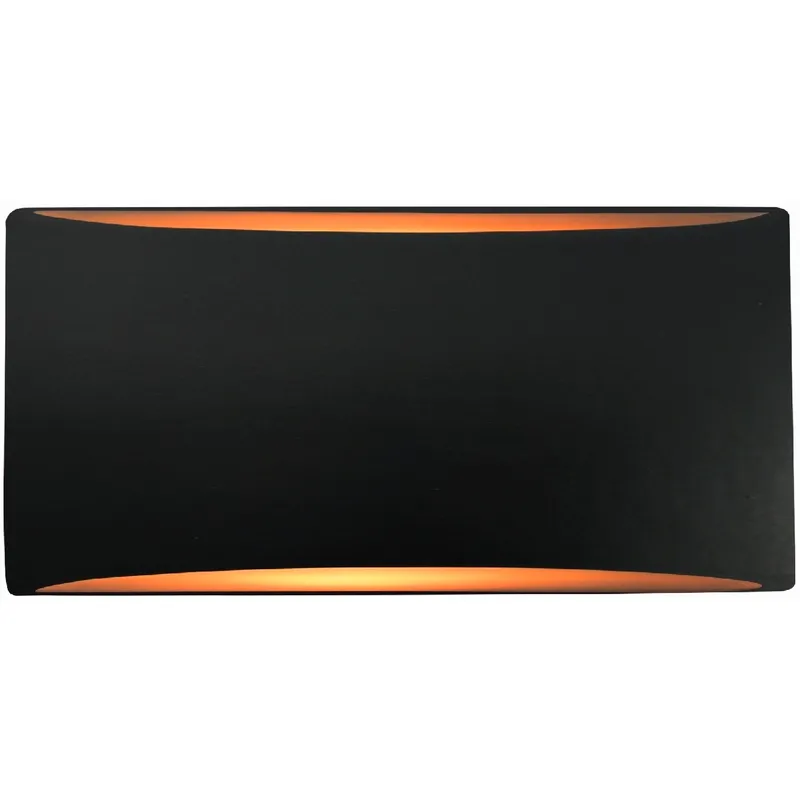 Ambiance LED 10 inch Carbon Matte Black and Champagne Gold ADA Wall Sconce Wall Light