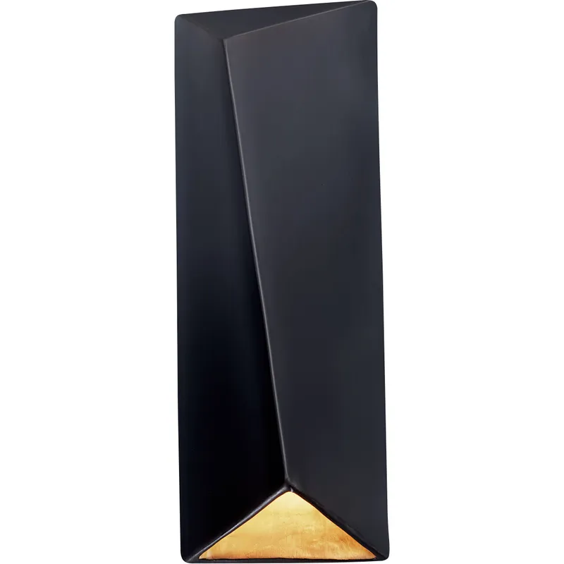 Ambiance LED 6 inch Carrara Marble ADA Wall Sconce Wall Light, Closed Top Fixture, Diagonal